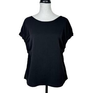 Patrizia Luca | Milano NWT Neiman Marcus Black Keyhole Tie Back Relaxed Fit Top